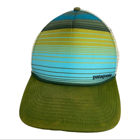 Patagonia Other - Patagonia vintage SnapBack hat green blue striped braided classic cap unisex